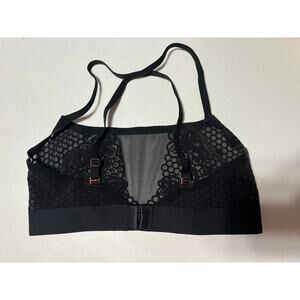 Soma Sheer Inked Black Bralette Small